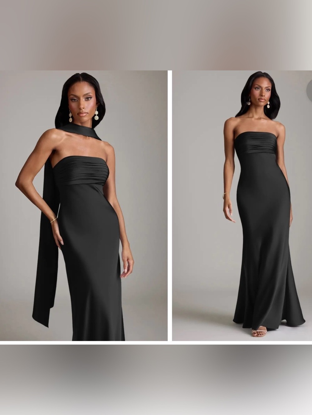 Azazie Saylor Black Maxi Dress